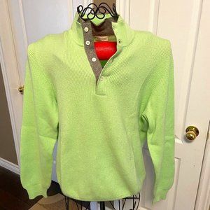 Gran Sasso Pure Cashmere Sweater in Lime Green. Size L. EUC.
